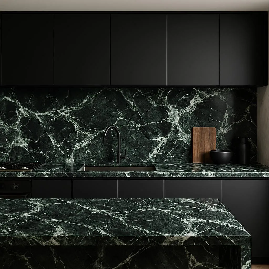 Verde Alpi render in Kitchen