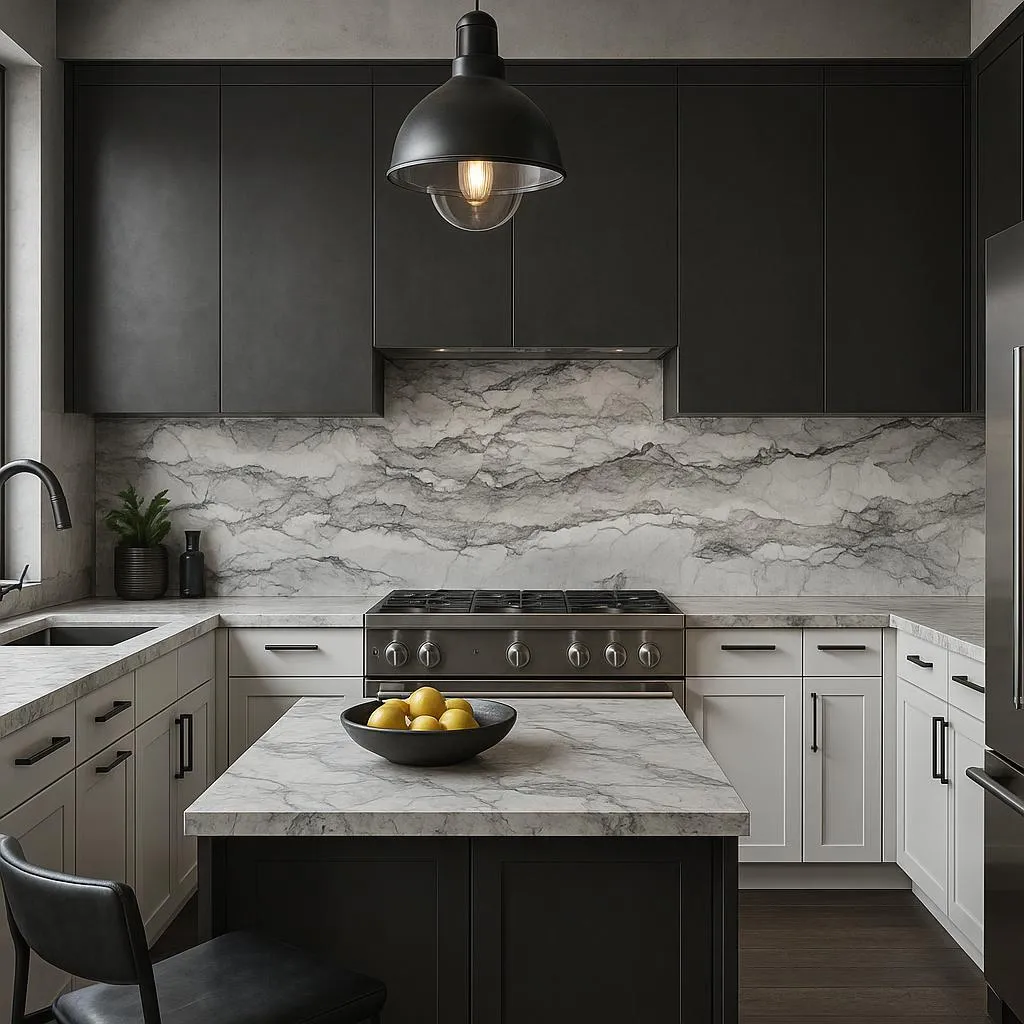 White Camoflauge render in Kitchen